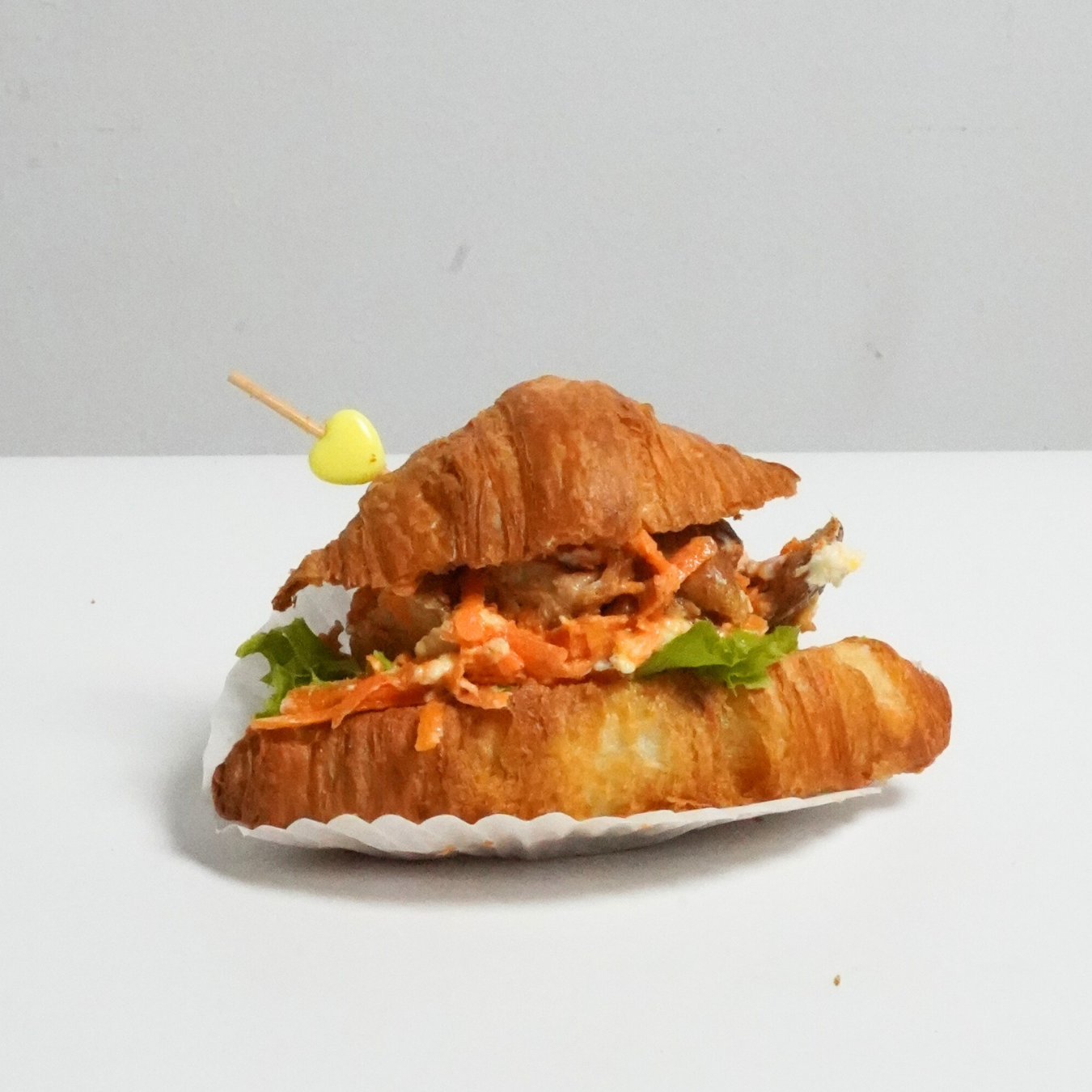 Chicken Cube Carrot Salad Mini Croissant (box of 6)