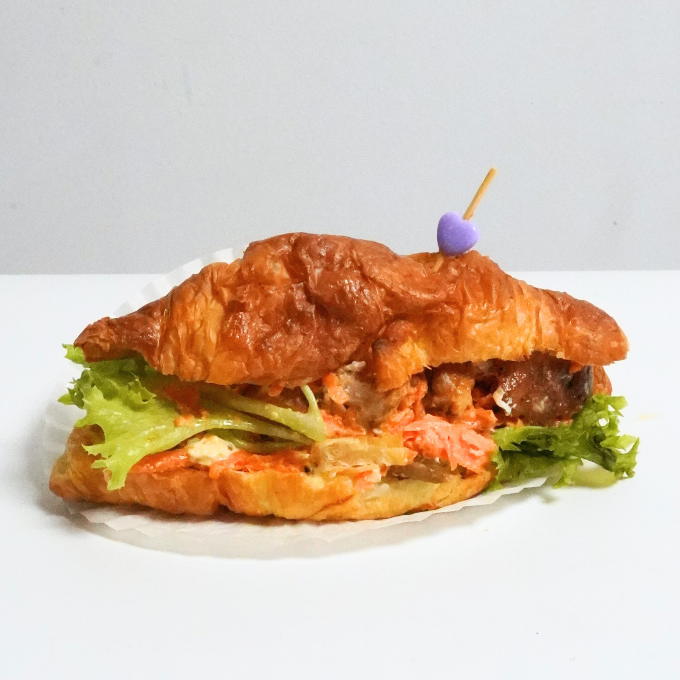Chicken Cube Carrot Salad Main Croissant (Box of 4)